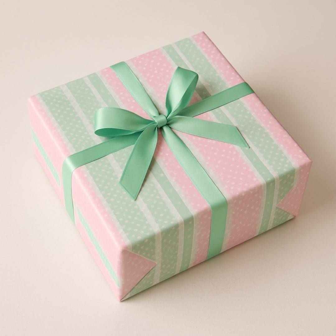 Pastel Candy Stripes Packing Paper – Soft Stripe Gift Wrap