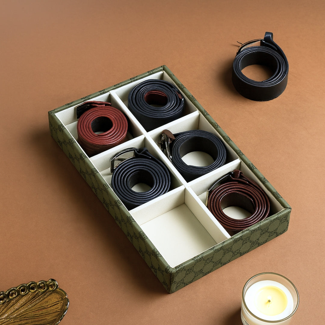 Designer 6-Slot Belt Tray