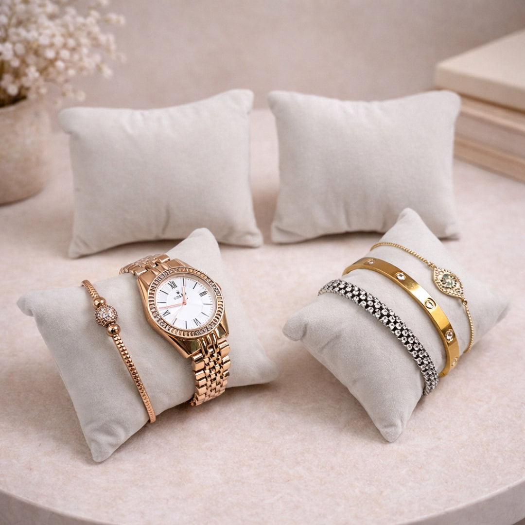 Soft Cushion Pillow for Watch & Bracelet Display – Pack of 4