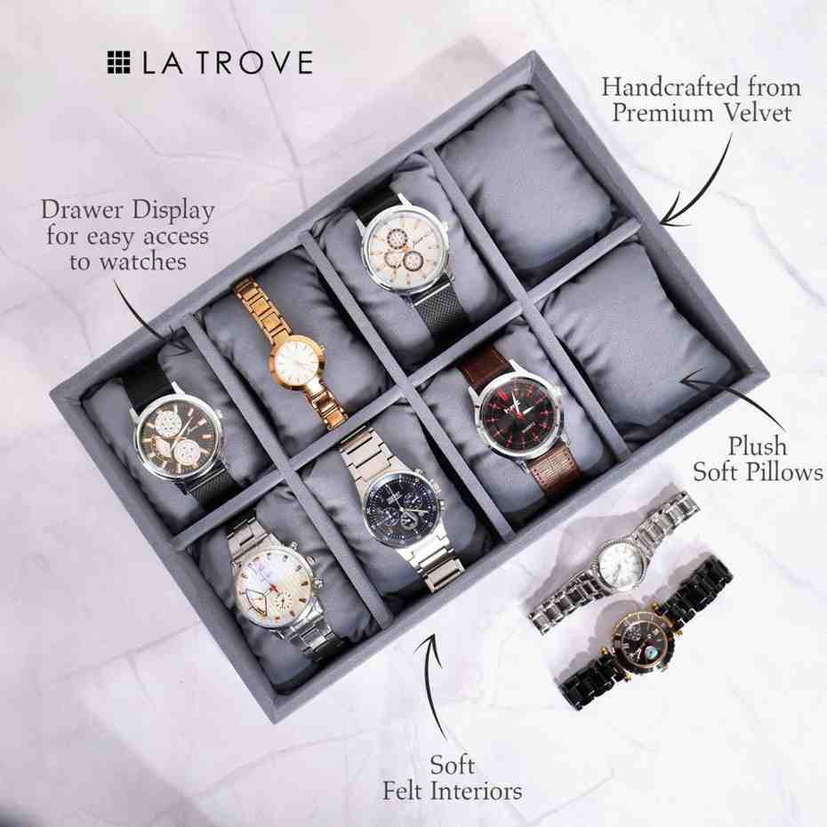 8 Slot Watch Tray
