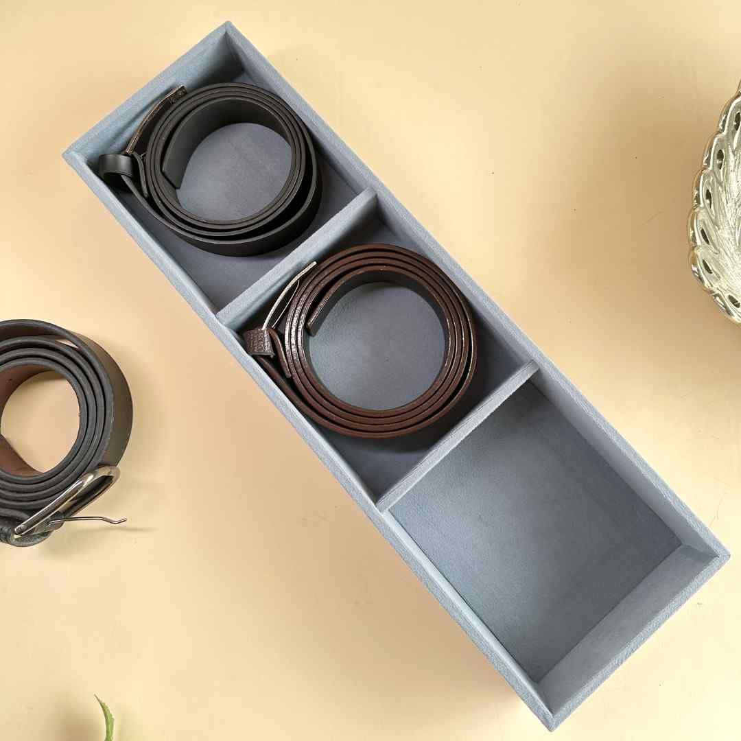 3 Slot Belt Tray for Belts & Small Accessories