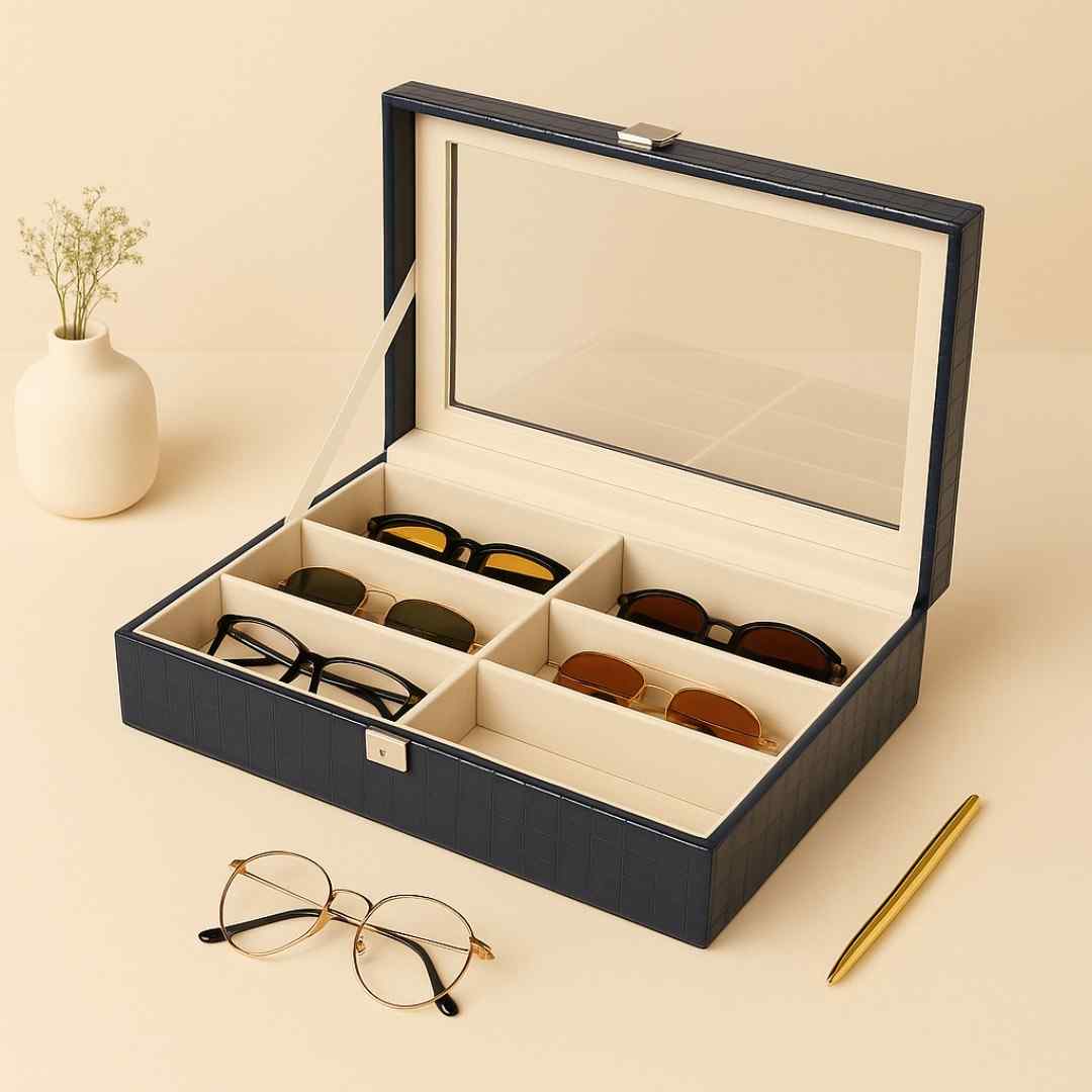 6 Slot Sunglass Glass Top