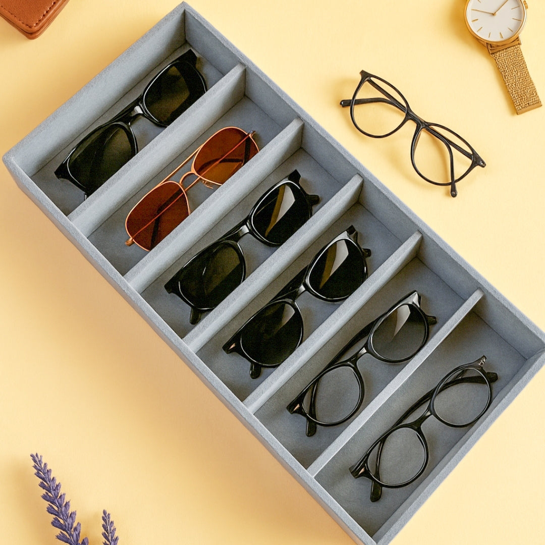 6 Slot Sunglass Tray for Sunglasses & Eyewear