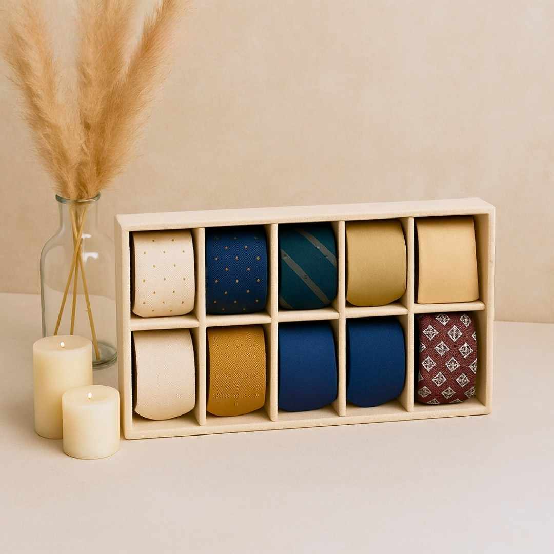 TBT 10 Slot Tie & Pocket Square Organiser Tray