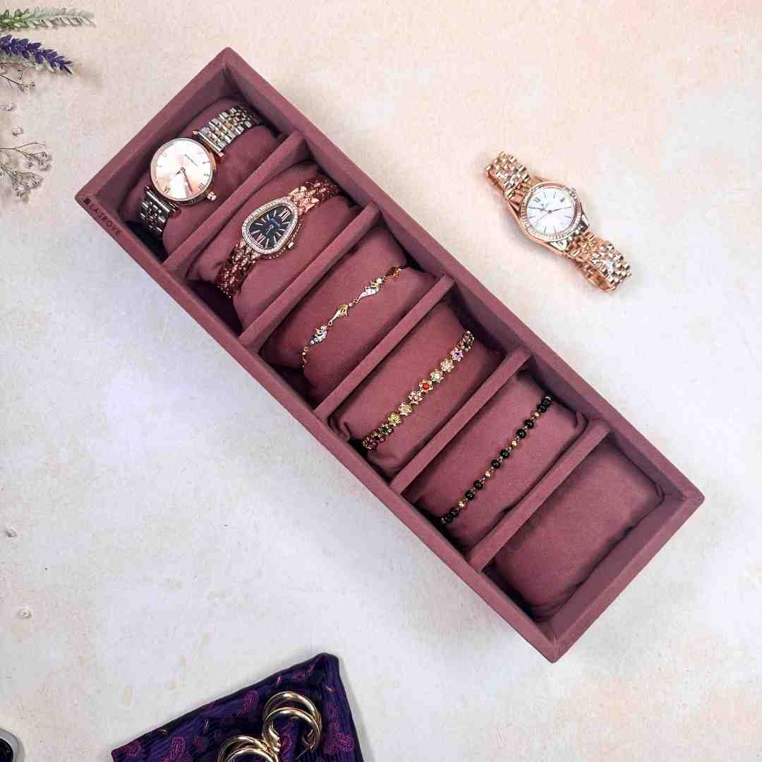 6 Slot Watch & Bracelet Tray (Sleek)