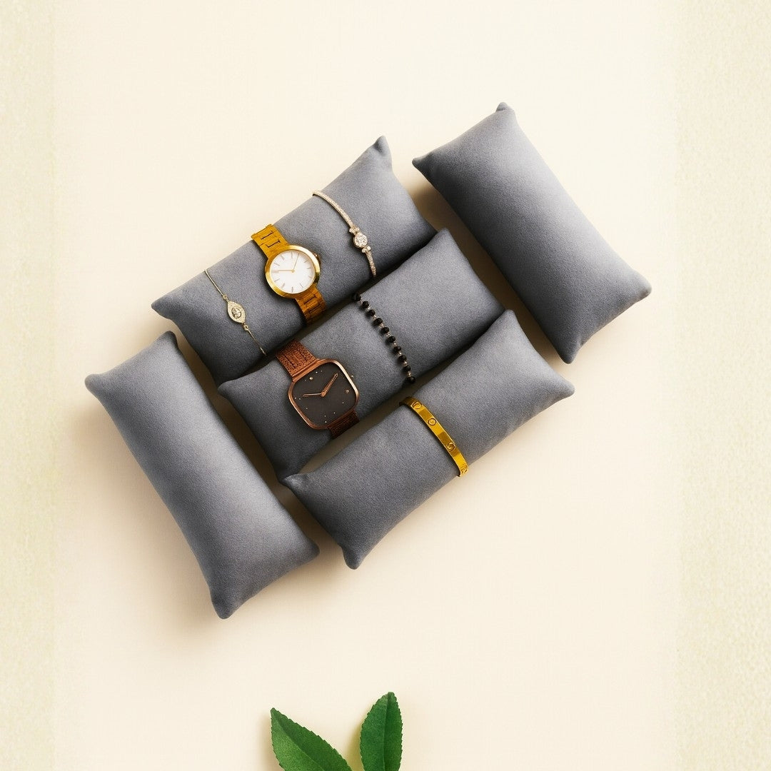 Long Velvet Pillows for Watch, Sunglass & Jewellery Trays