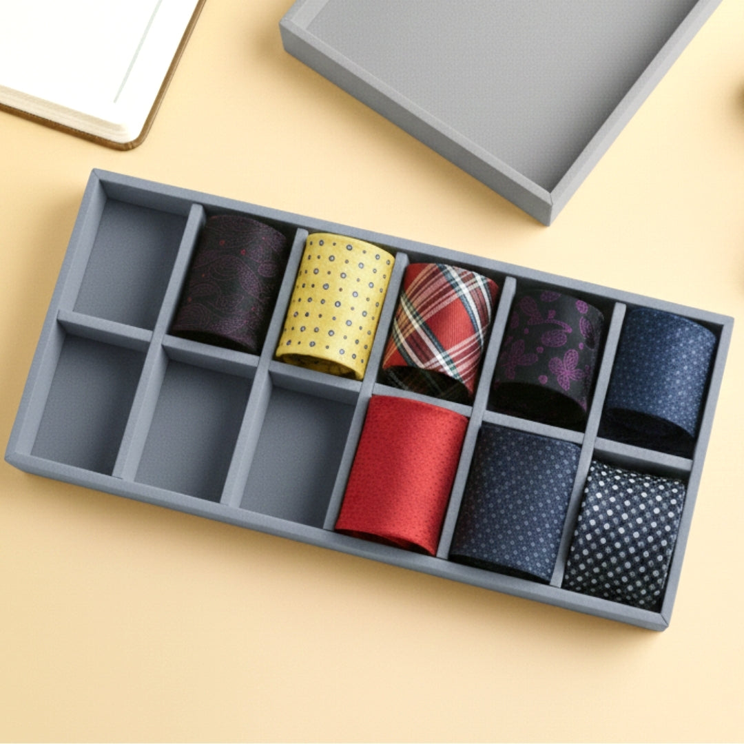 12 Slot Tie Tray for Ties, Scarves & Belts