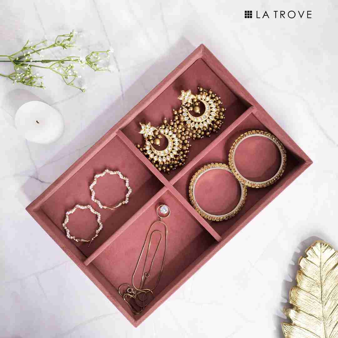Luxury 4 Section Jewellery Tray