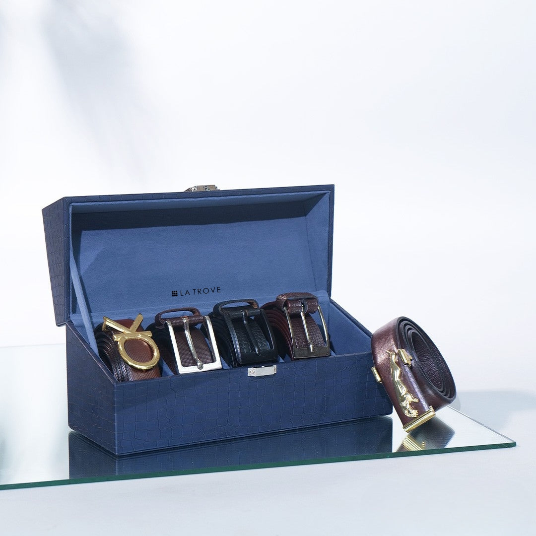 5 Slot Belt Box (Black)