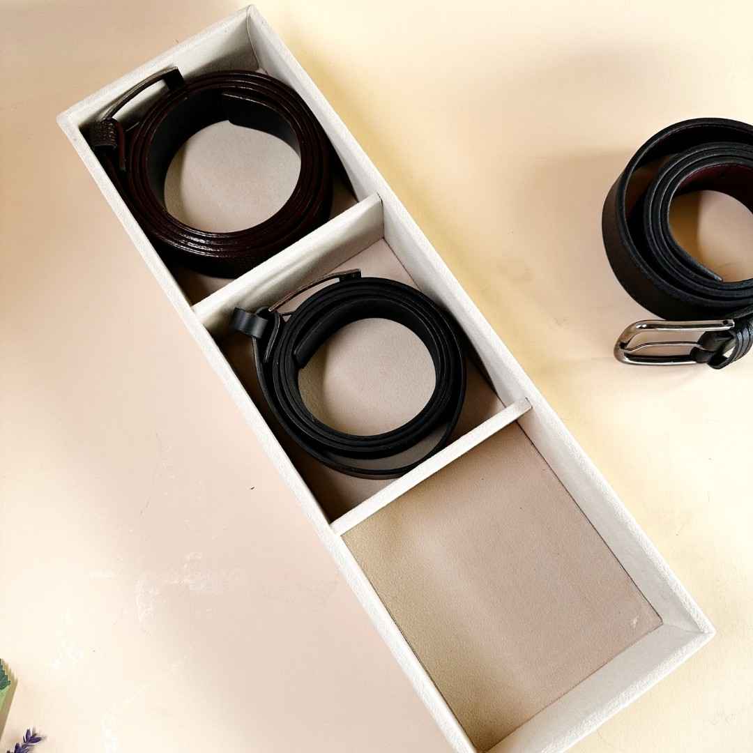 3 Slot Belt Tray for Belts & Small Accessories