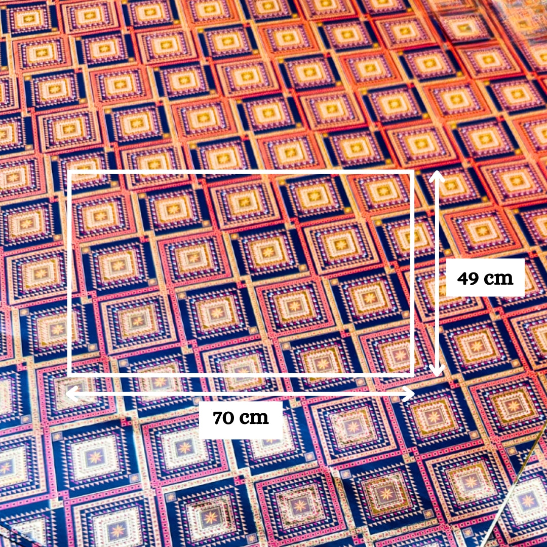 Golden Touch Squares Packing Paper