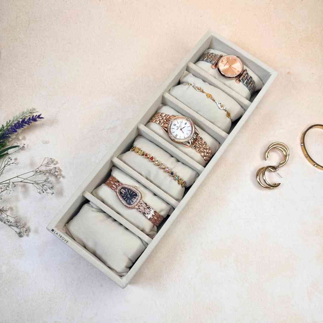 6 Slot Watch & Bracelet Tray (Sleek)