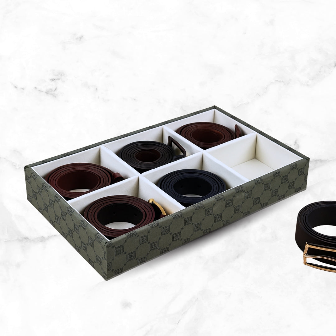 Designer 6-Slot Belt Tray