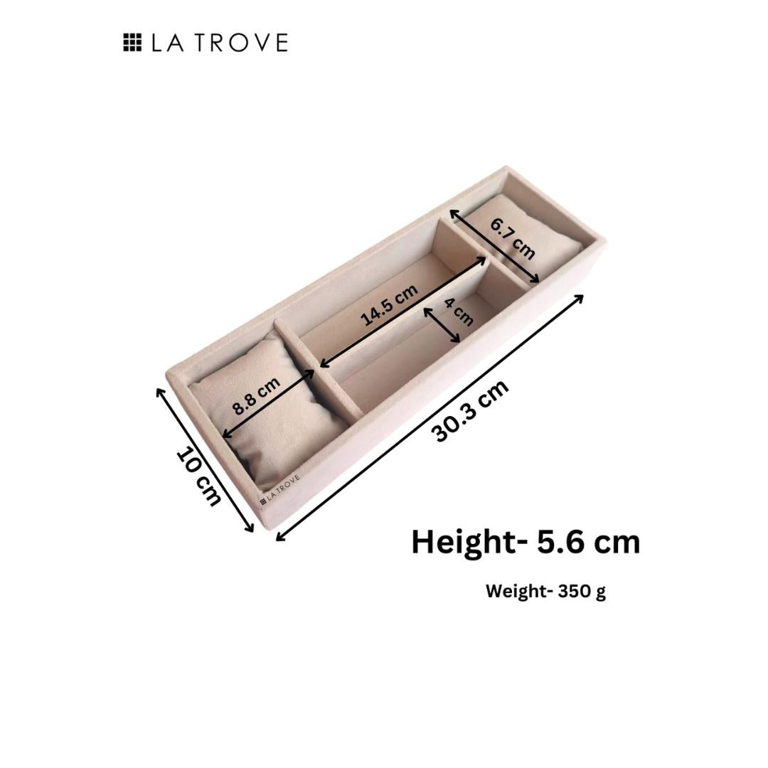 2 Slot Watch & Sunglasses Organizer Tray (Sleek)