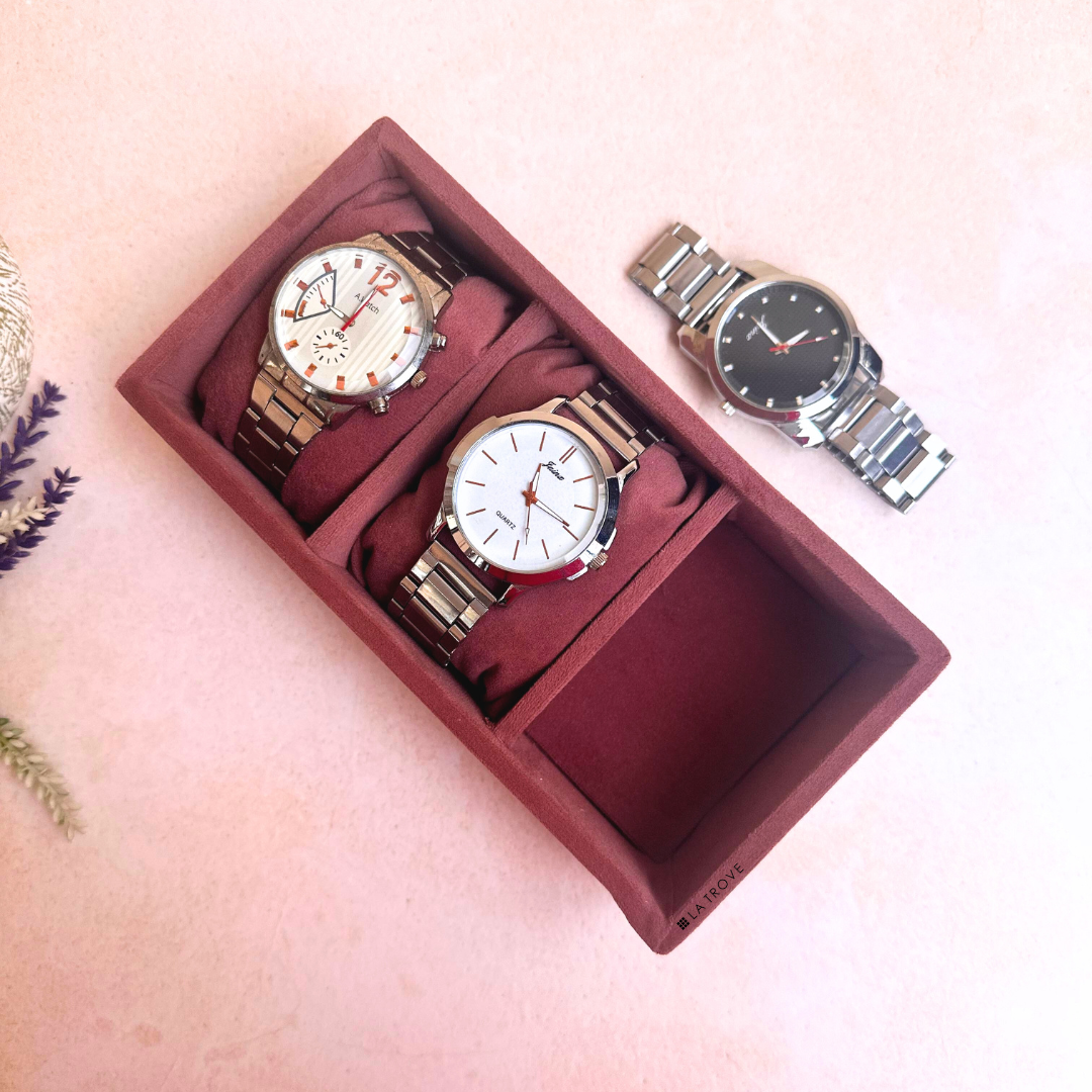 3 Slot Mini Watch Tray