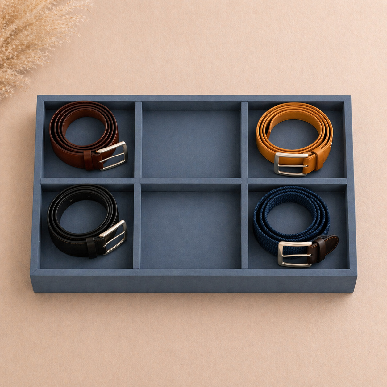 6 Slot Belt Tray Large