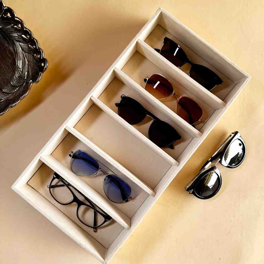 6 Slot Sunglass Tray for Sunglasses & Eyewear