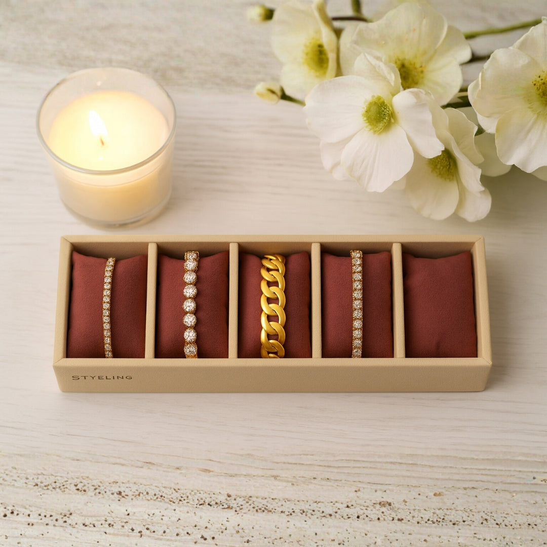 Stackable Multi-Colour Bracelet Tray – Handcrafted in India.