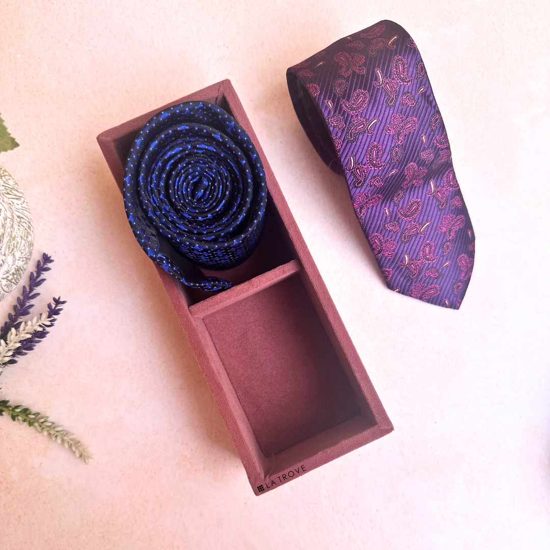 2 Slot Micro Tie & Pocket Square Tray