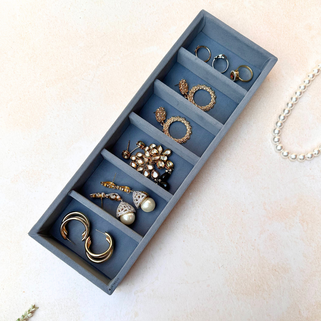 6 Grid Jewellery Tray (Sleek)