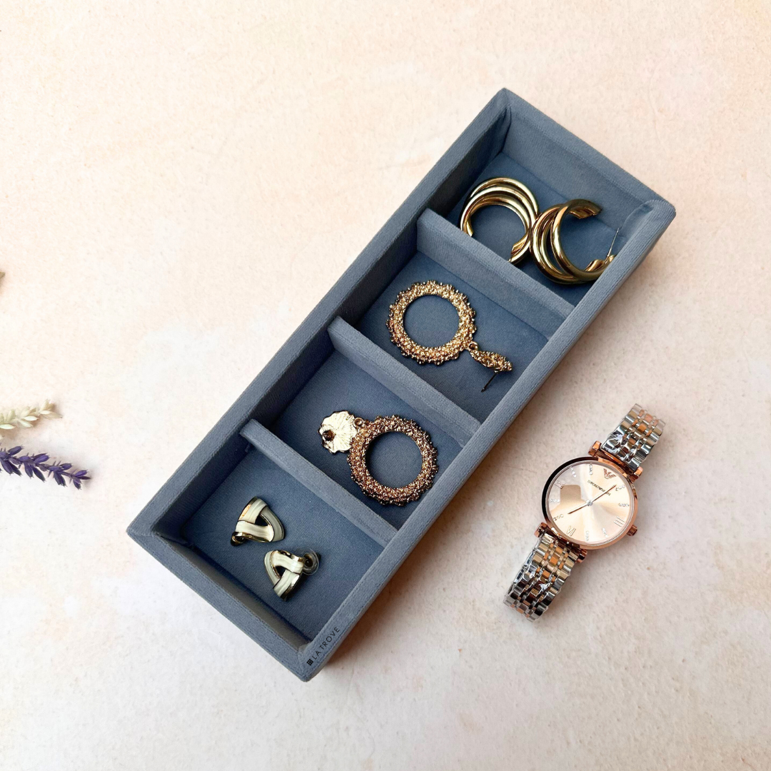 4 Grid Jewellery Tray (Micro)