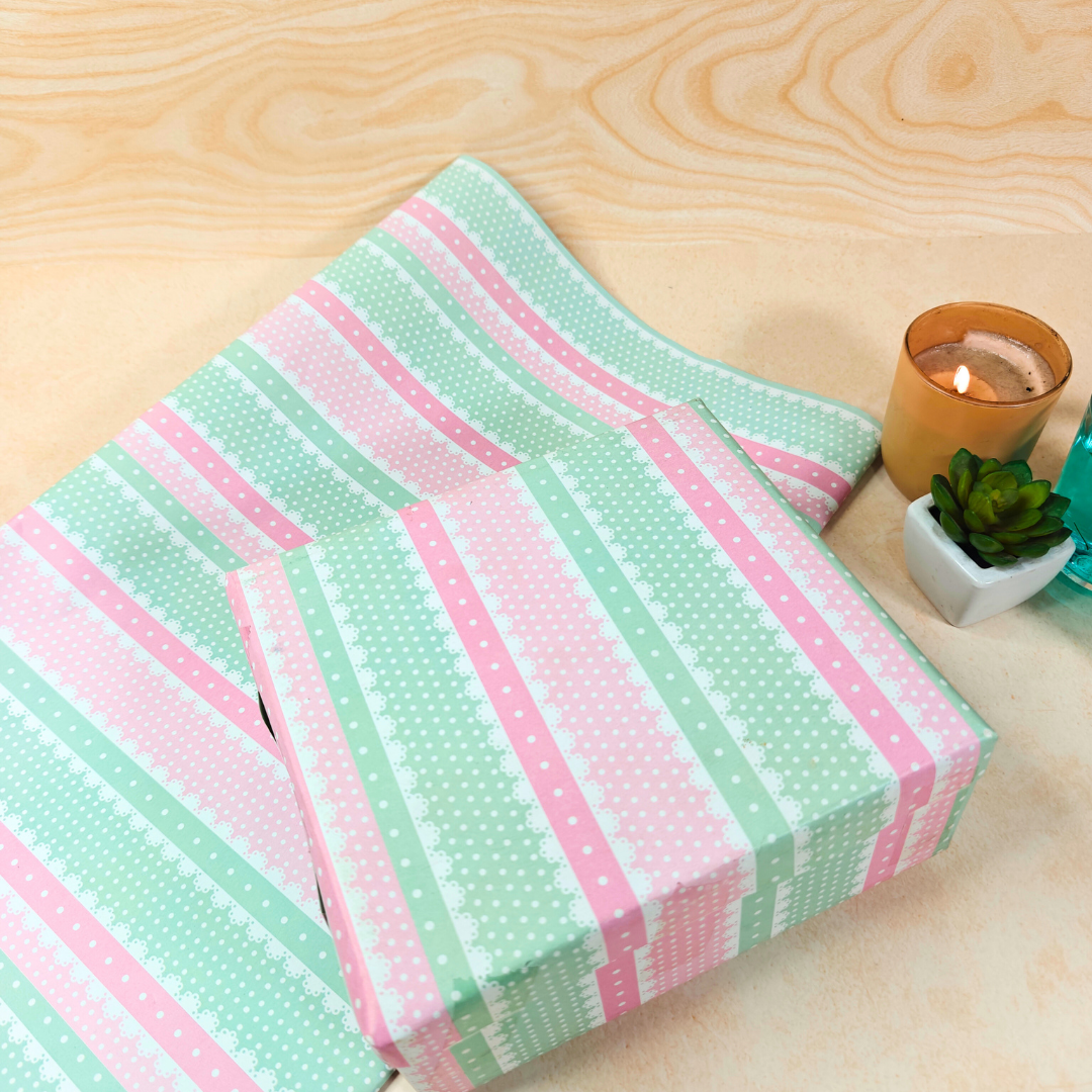 Pastel Candy Stripes Packing Paper