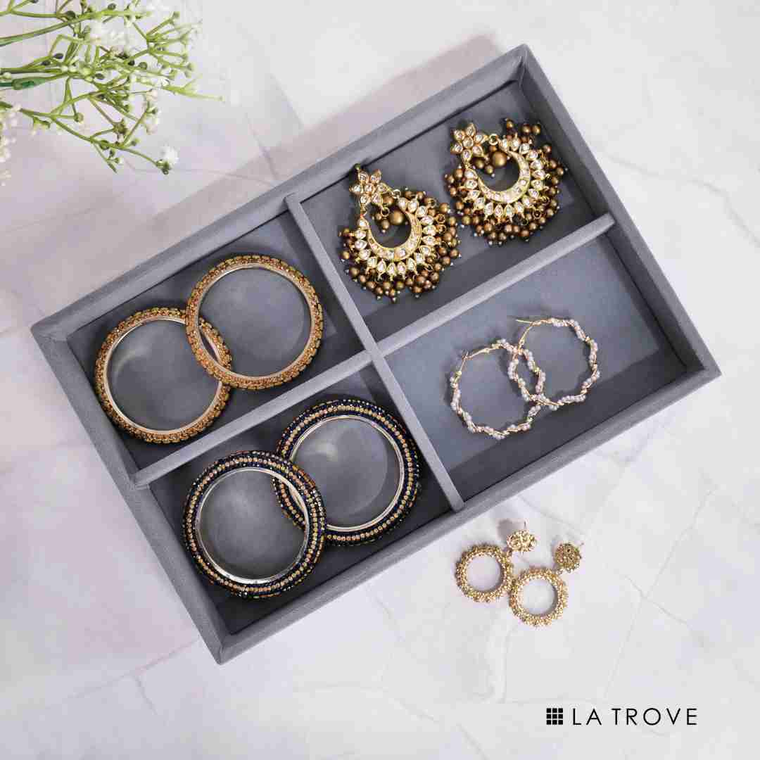 Luxury 4 Section Jewellery Tray