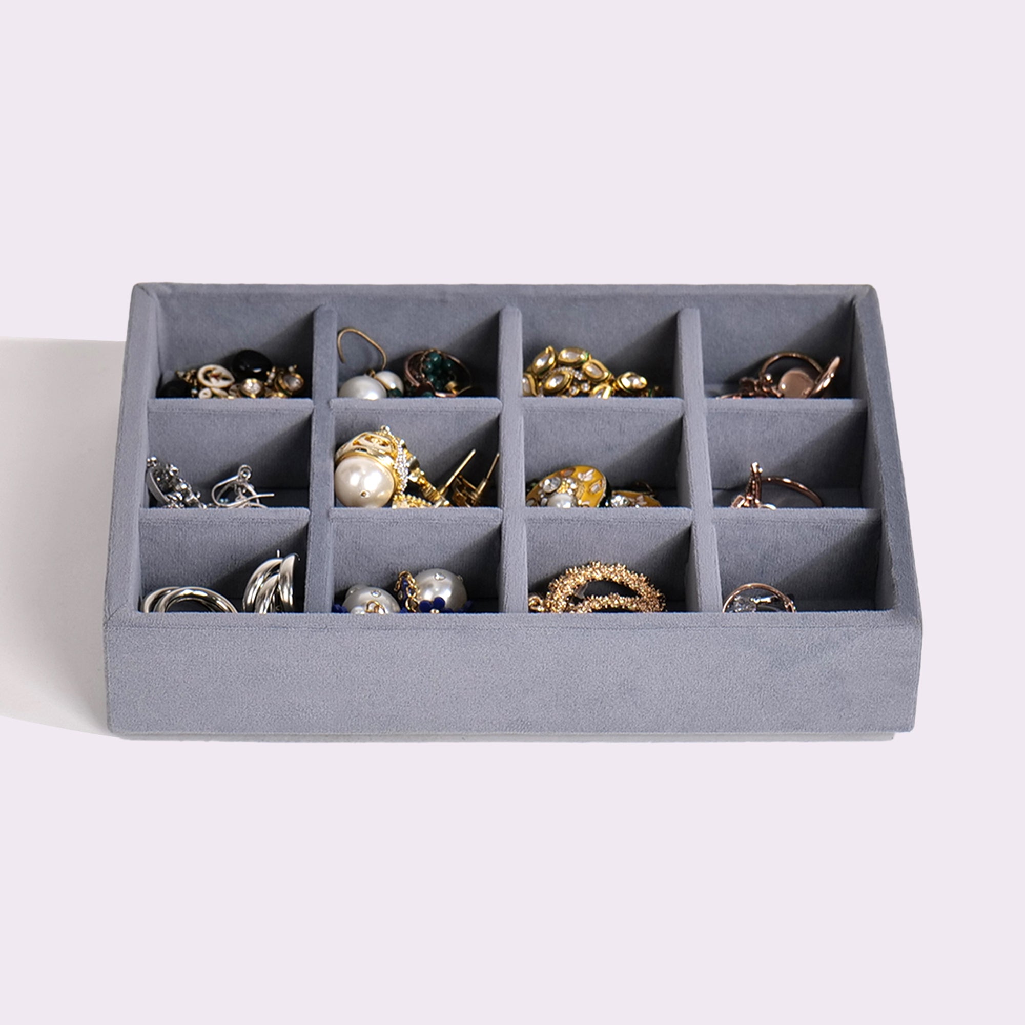 Luxury 12 Grids Jewellery Tray