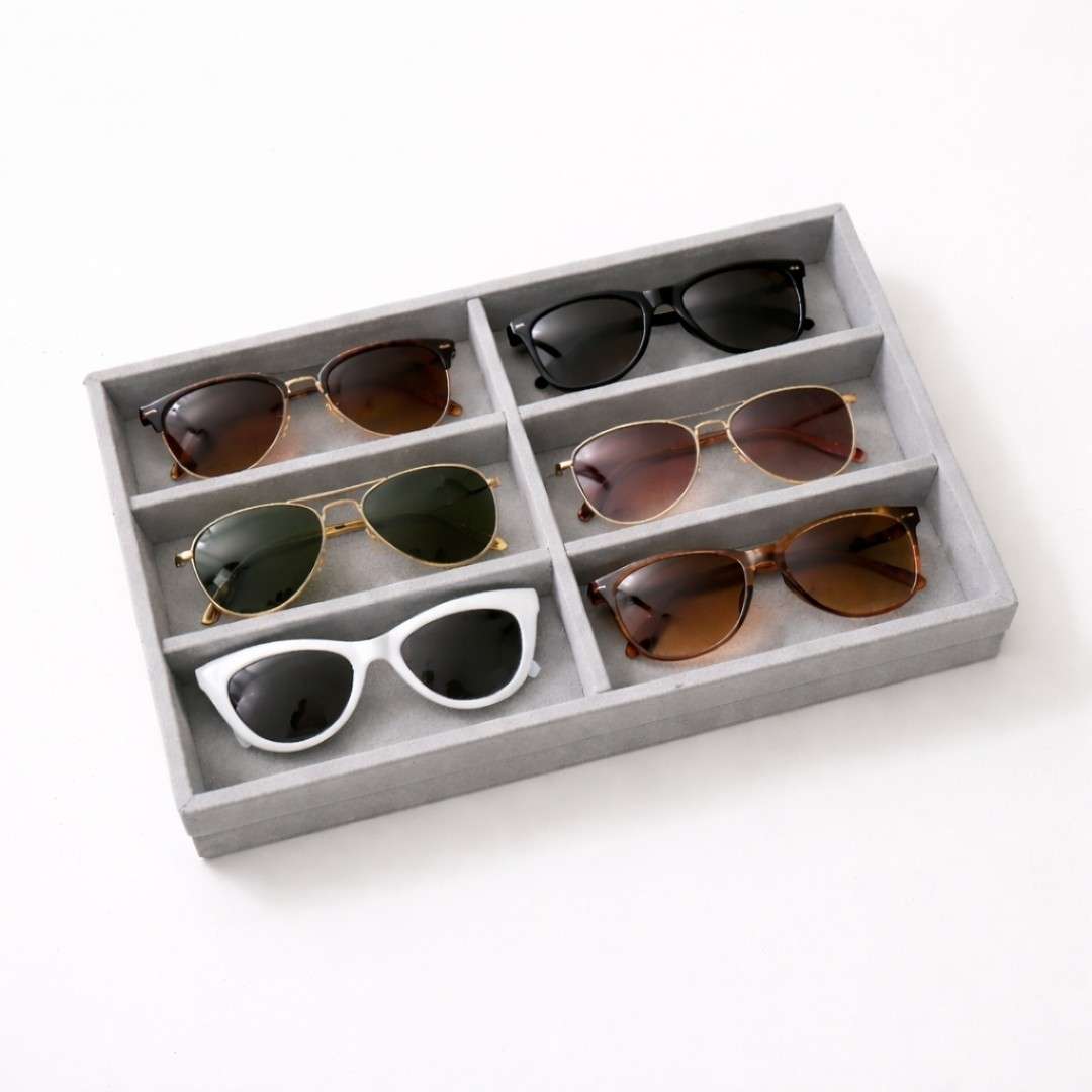 TBT 6 Slot Sunglass Tray – Compact Drawer Storage for Everyday Eyewear