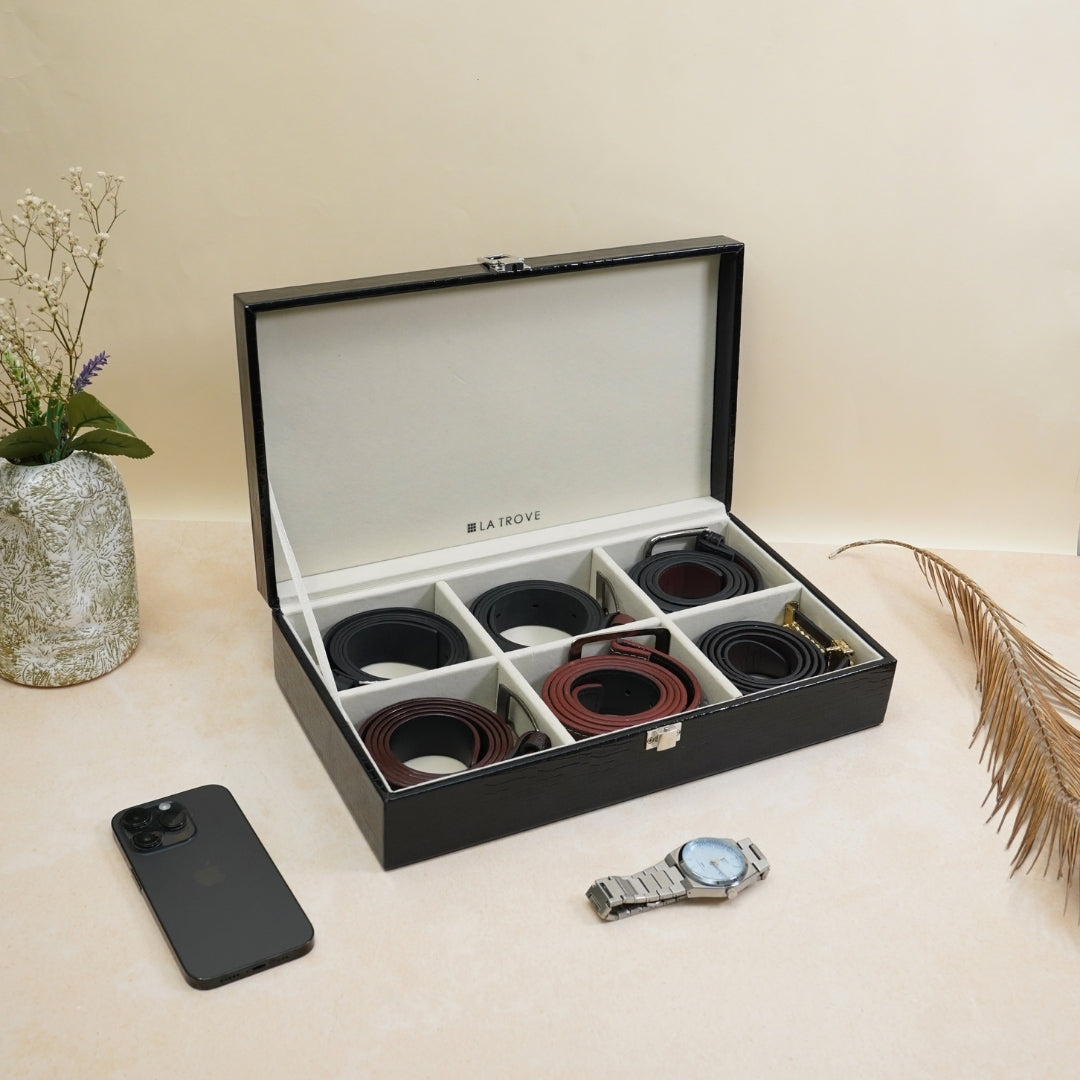 Premium 6 Slot Belt Box