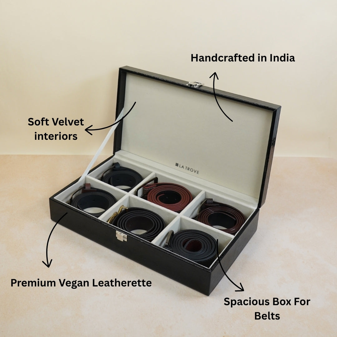 Premium 6 Slot Belt Box