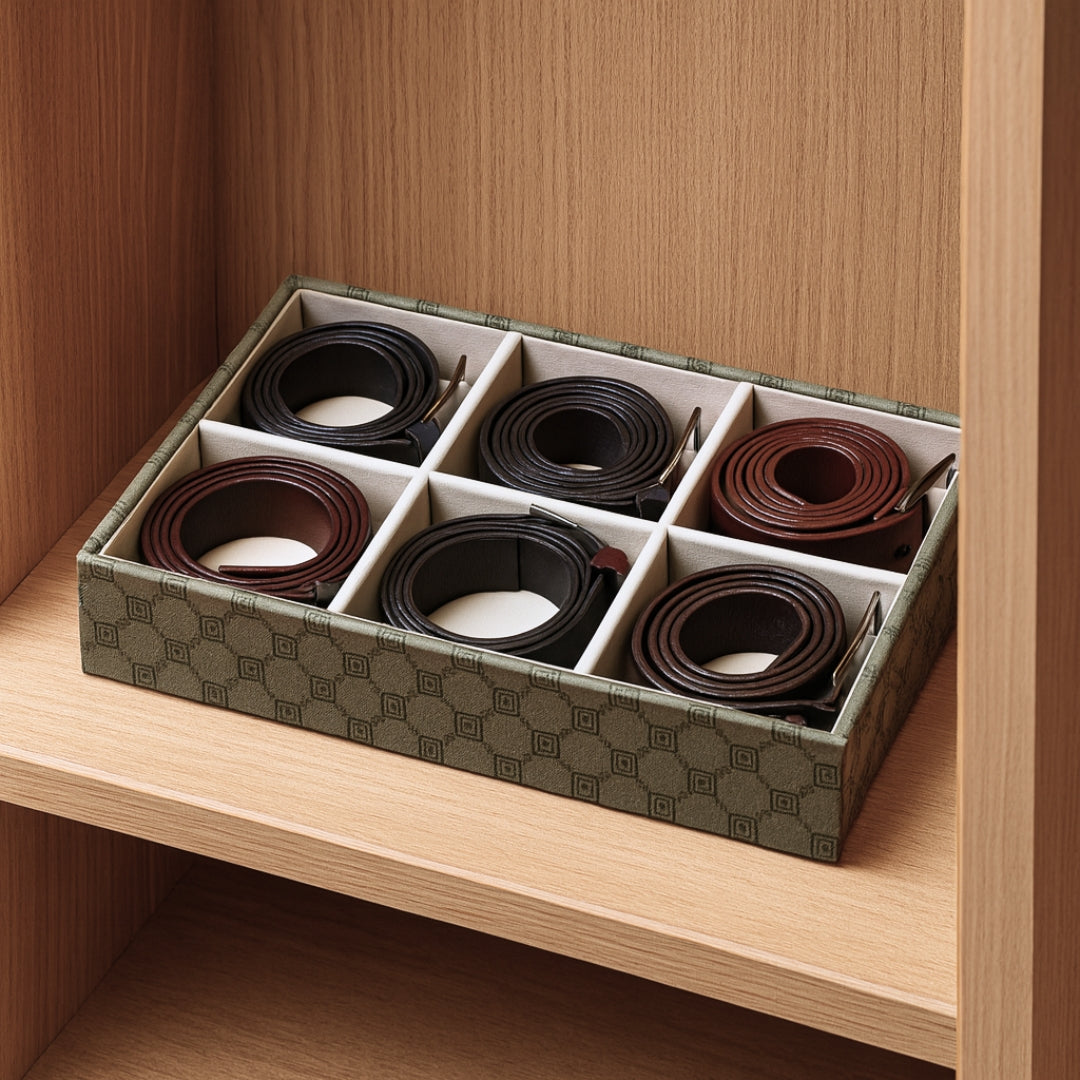 Designer 6-Slot Belt Tray