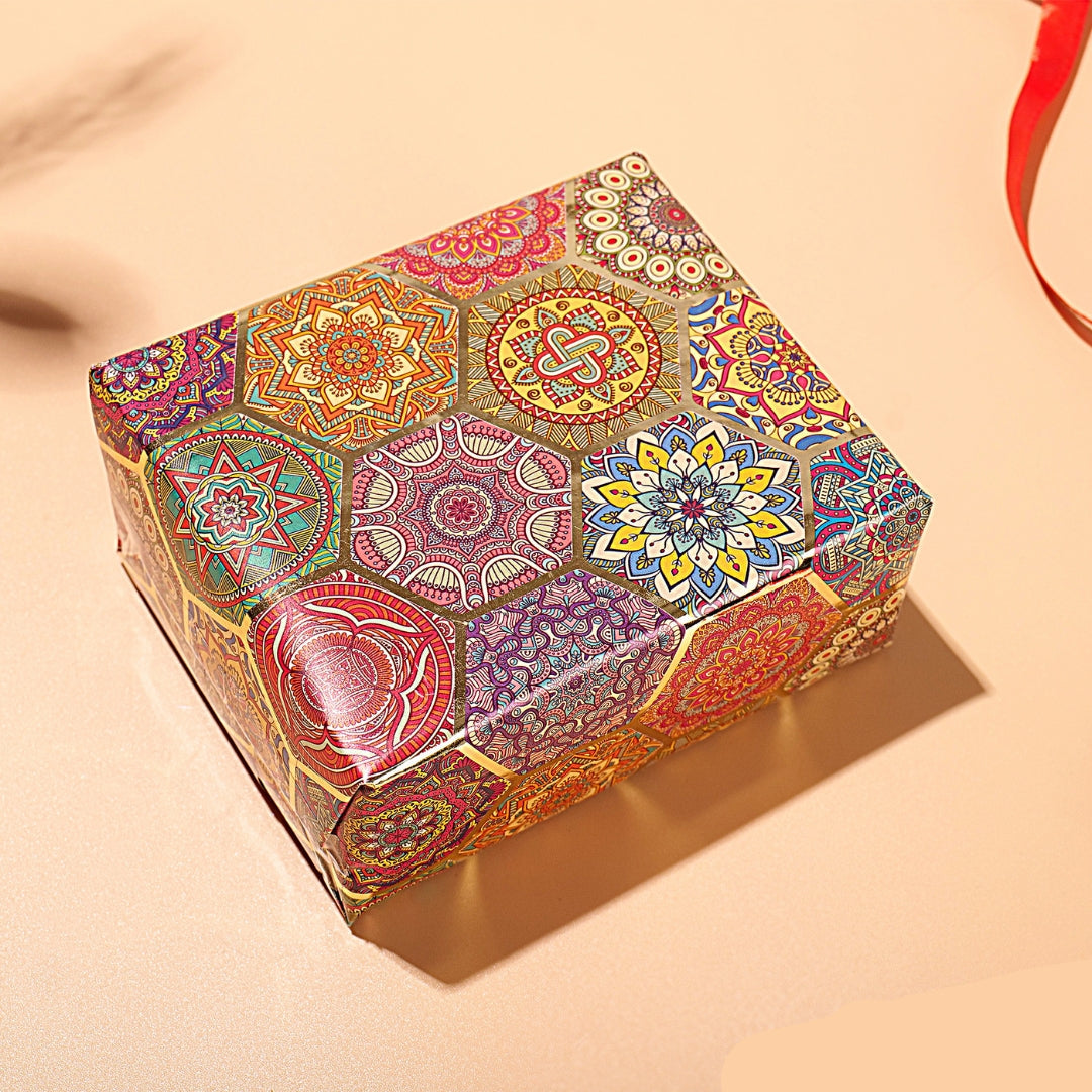 Vibrant Hexa Packing Paper