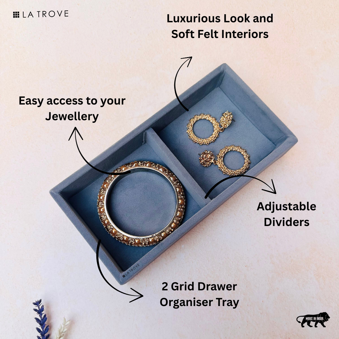 2 Grid Jewellery Tray