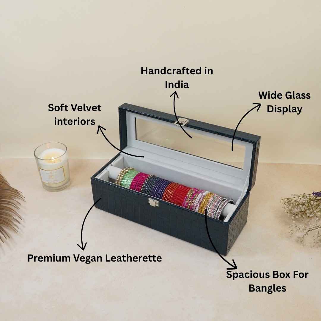Bangle Box (Single Rod with Glass Top)