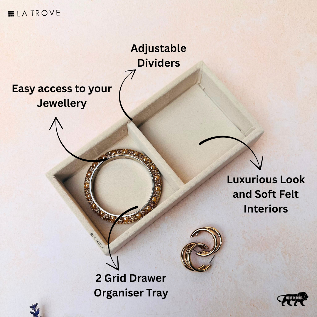 2 Grid Jewellery Tray