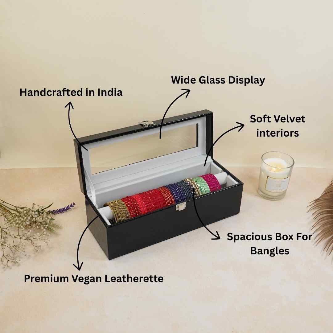 Bangle Box (Single Rod with Glass Top)