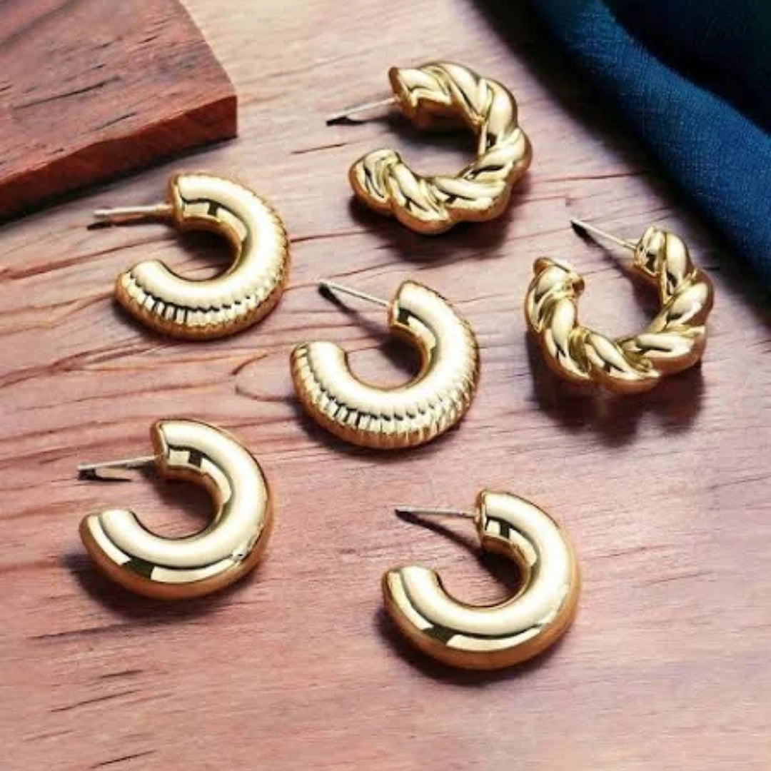 Gold Hoops Small Medium Large – Elegant Versatile Jewelry.