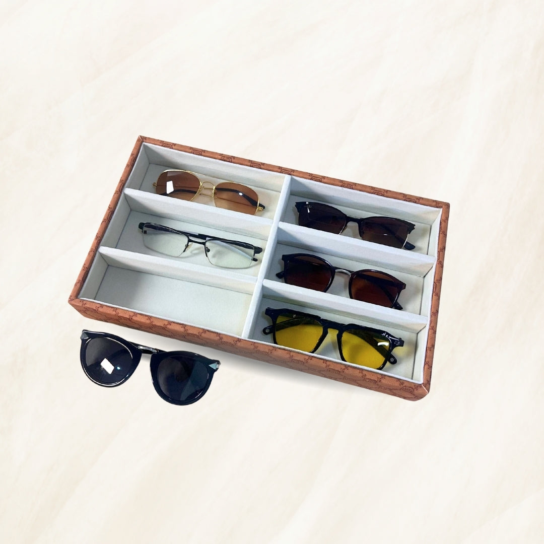 Designer 6 Slot Sunglass Organiser Tray