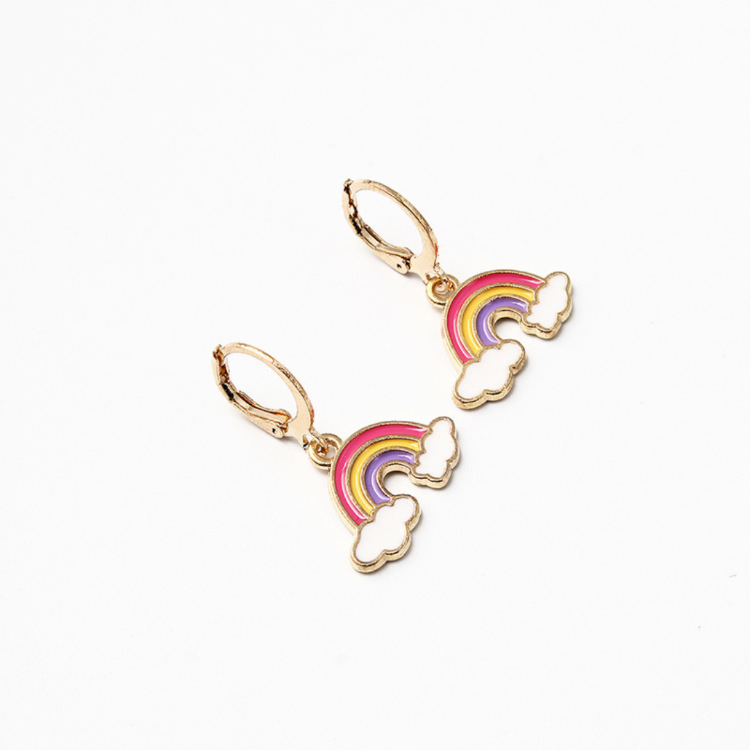 Cute Rainbow Hanging Earrings