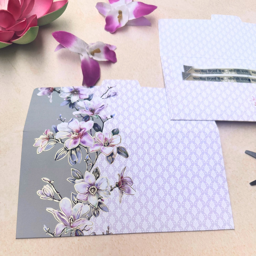 Embossed Floral Cash Envelopes – Premium Gifting Covers.