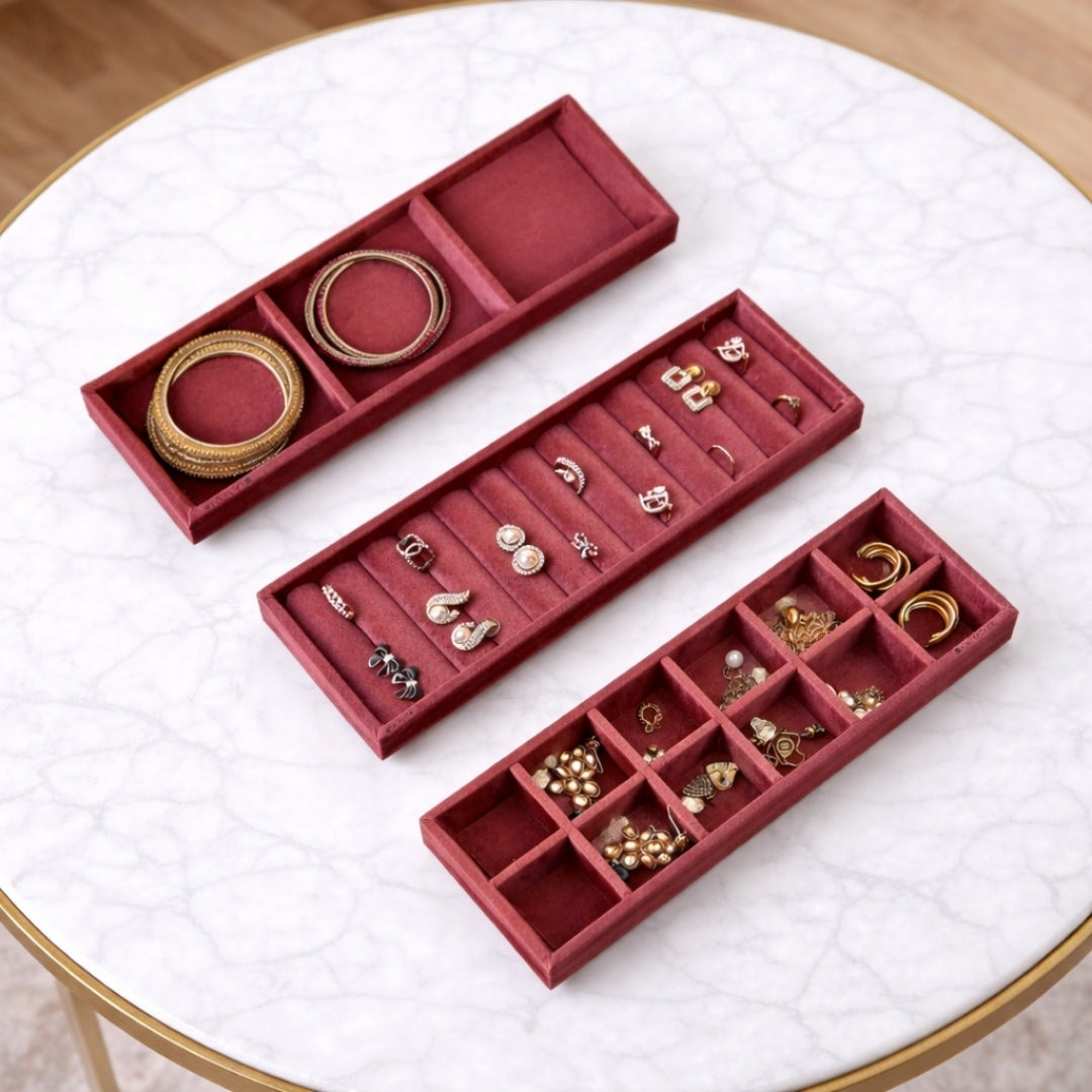 Ring, 12 Grid & 3 Grid Jewellery Organiser – Sleek Storage Solution