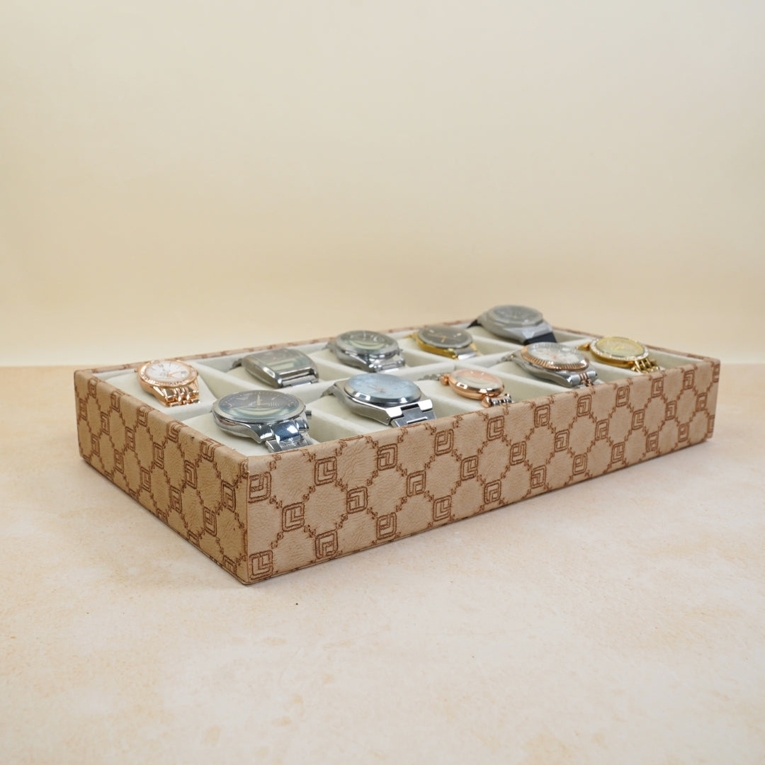 Designer 10-Slot Watch Tray