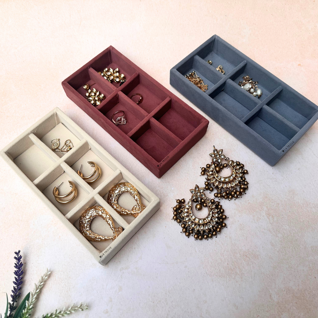 6 Grid Jewellery Organiser Tray (Mini)