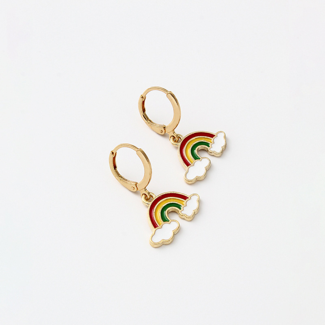 Cute Rainbow Hanging Earrings