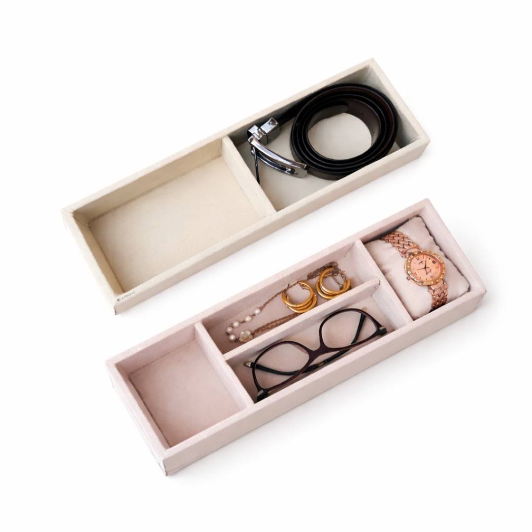 Belt, Sunglass & Watch Drawer Organizer Tray