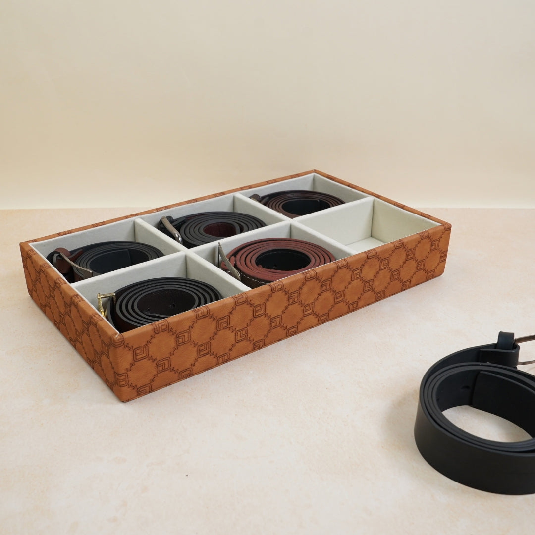 Designer 6-Slot Belt Tray