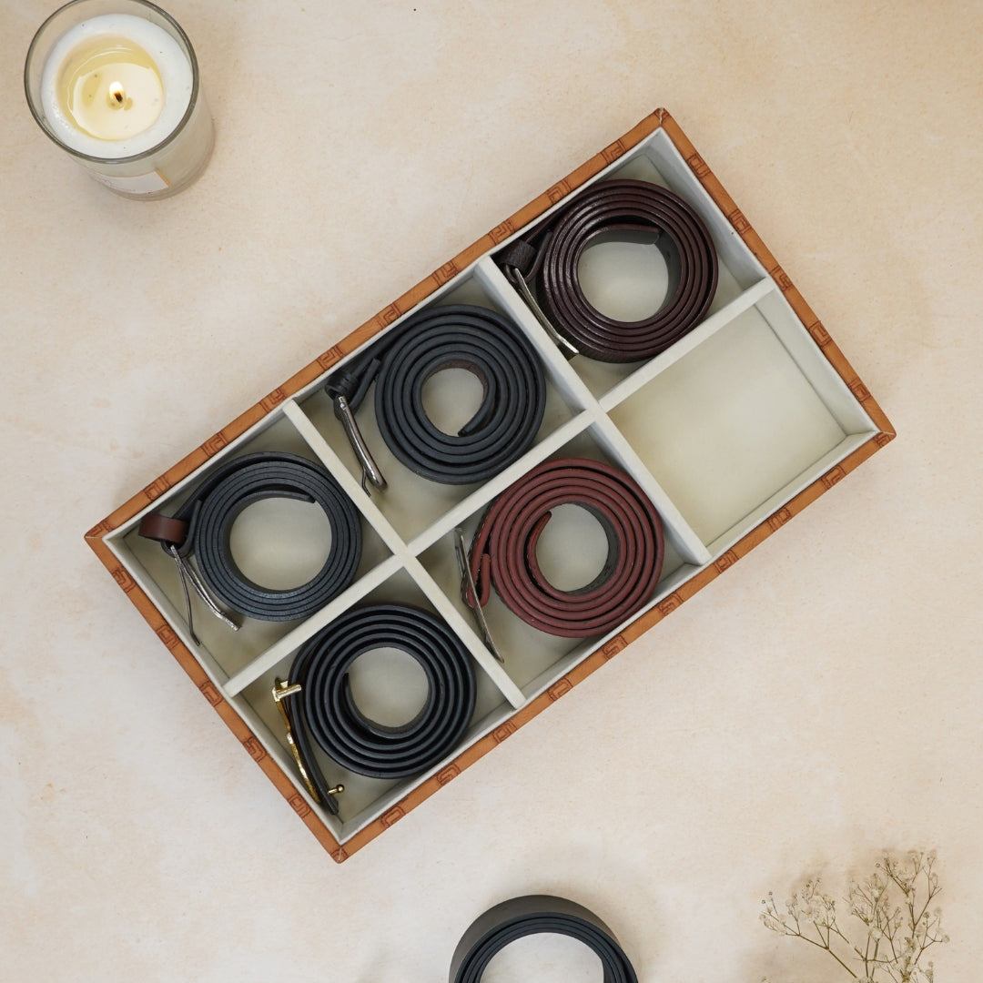 Designer 6-Slot Belt Tray