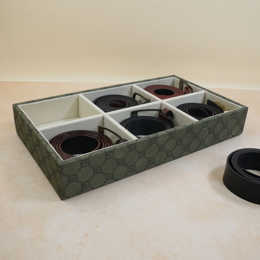 Designer 6-Slot Belt Tray