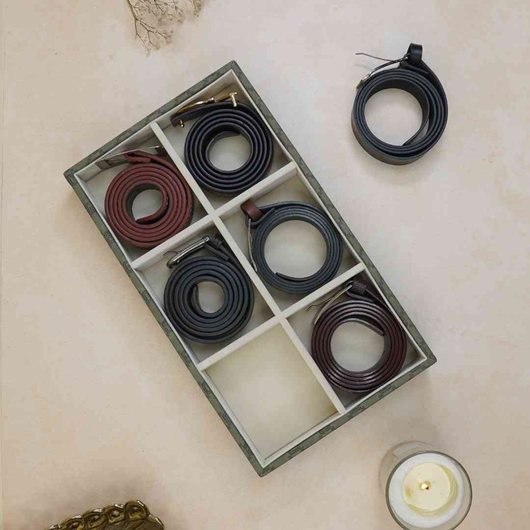 Designer 6-Slot Belt Tray